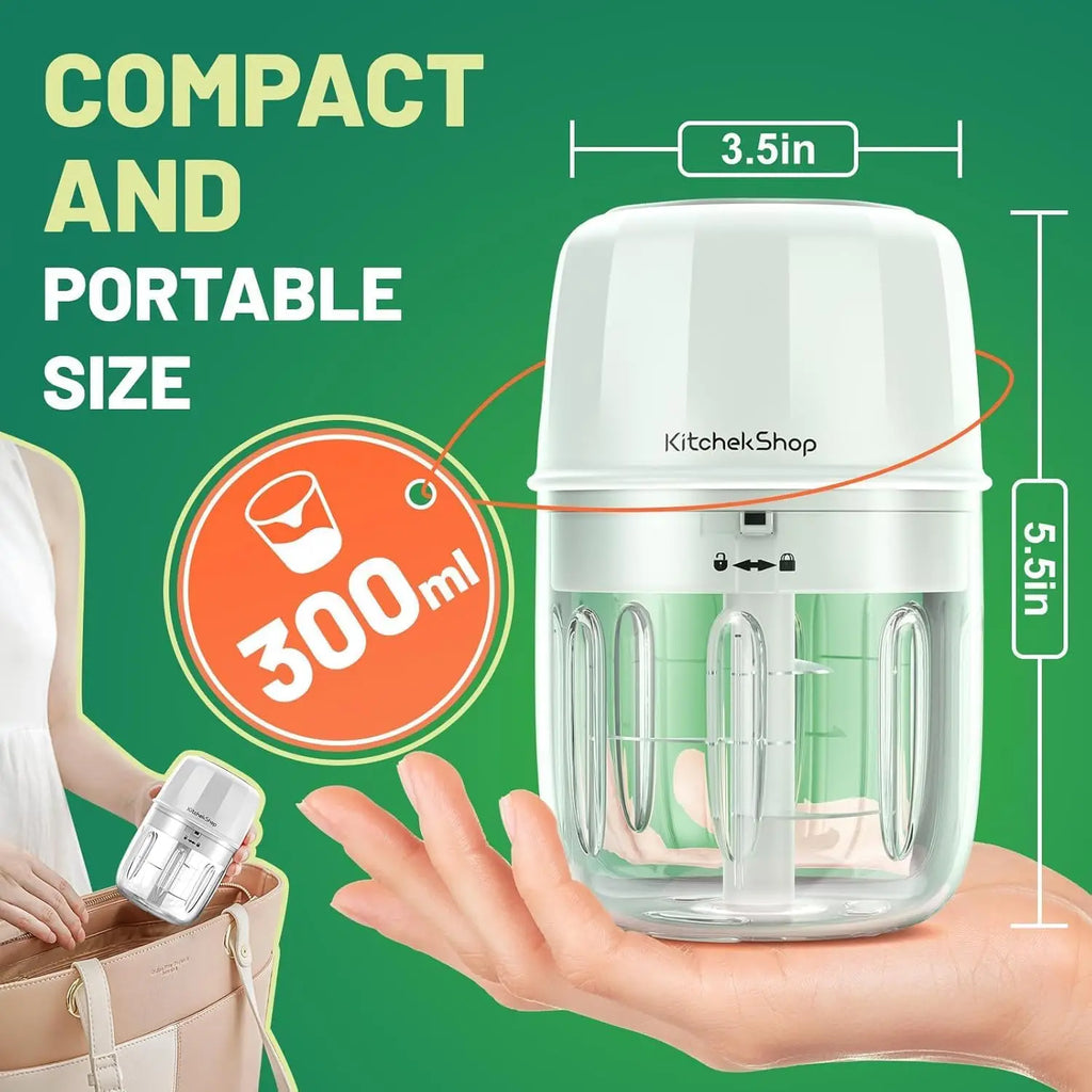 300ML Portable Cordless Mini Food Processor For Multi-Foods