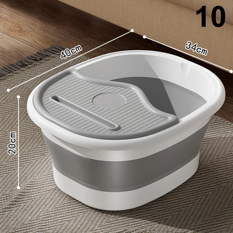 1Pcs Portable Foldable Home Foot Bath Bucket/Basin Massager & Soak Foot Tub