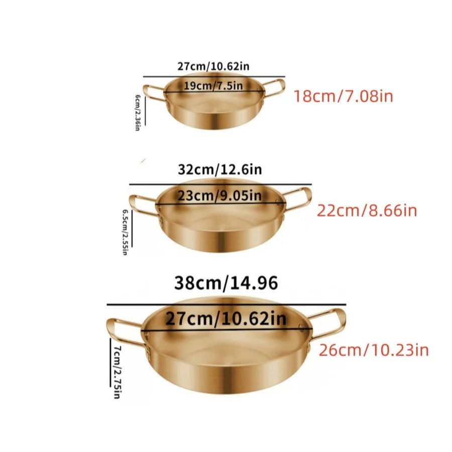 Stainless Steel Cookware and Saucepan Dry Pots with Handle - Lovies Kitchenwares
