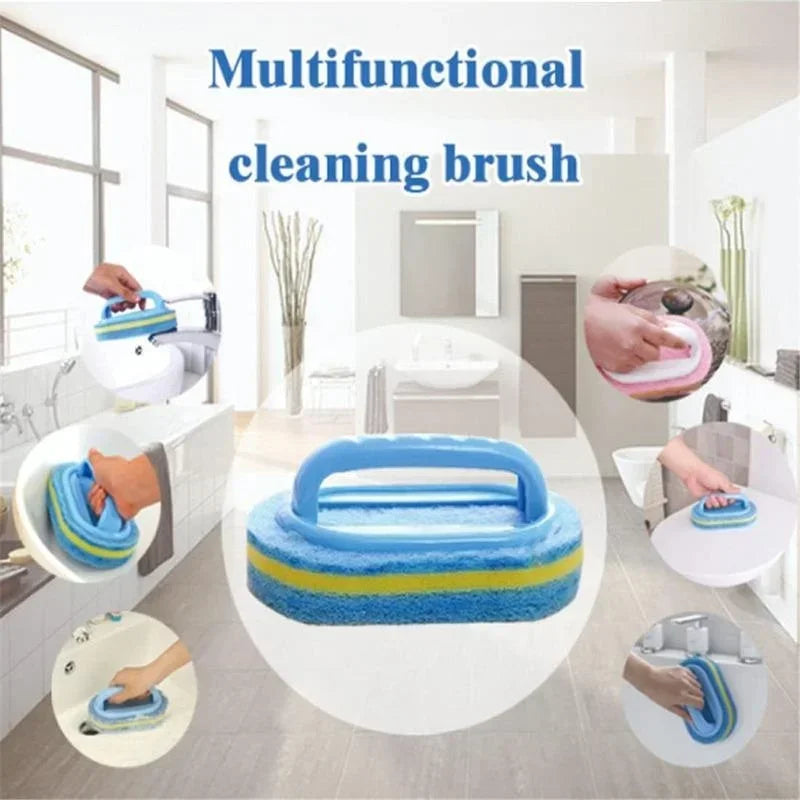 Sponge Multi-Cleaning Brush With Handle