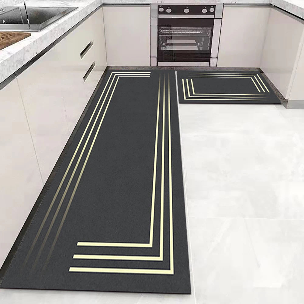 Kitchen Floor Mat Soft Washable Anti-Slip Carpet
