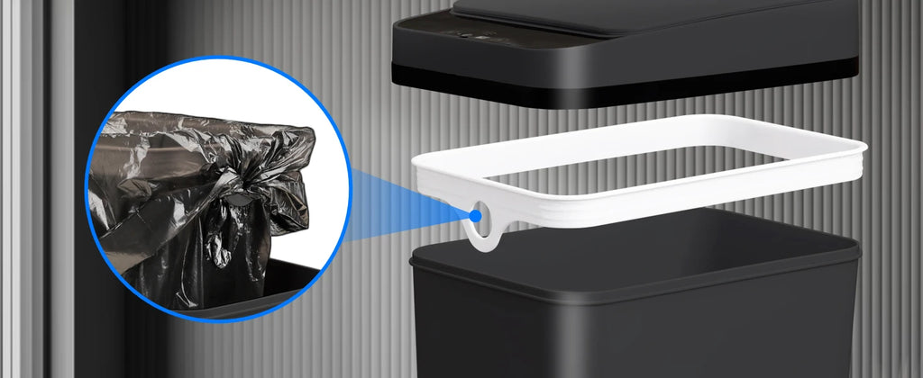 2 Pack 12L  Automatic Multi-Room Hand Sensor Trash Cans