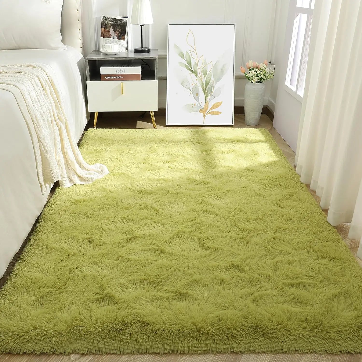Tie-Dye Plush Carpet Non-Slip Multi-Room Decoration Soft Fluffy Home Mat