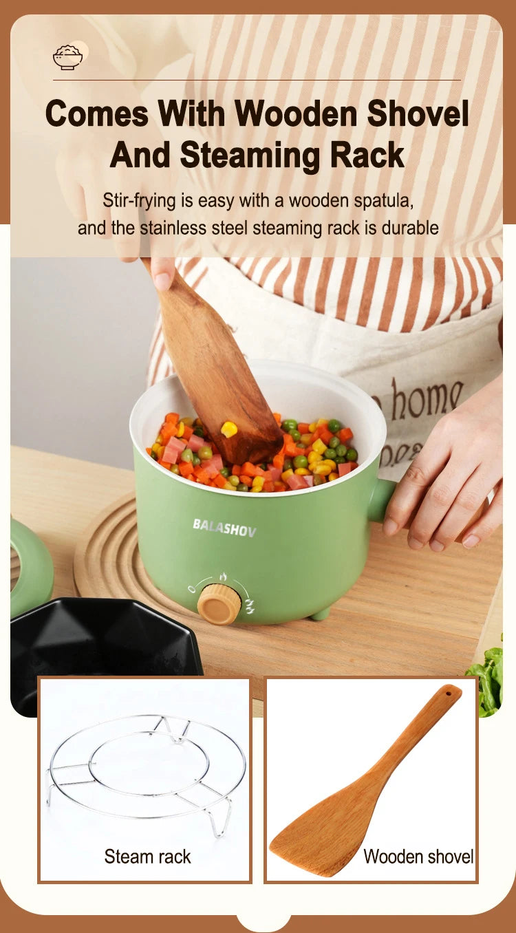 Electric Double Layer Hot Pot Cooker. Soup Heater Multifunctional Cooker
