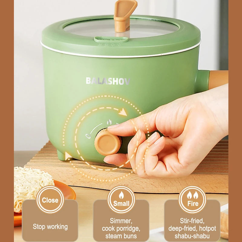 Electric Double Layer Hot Pot Cooker. Soup Heater Multifunctional Cooker