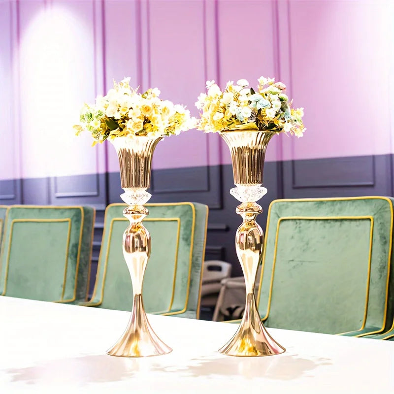 Set of 2 or 10-22Inch Flower Stands Tall Metal Multi-Purpose Centerpiece Decorative Vases