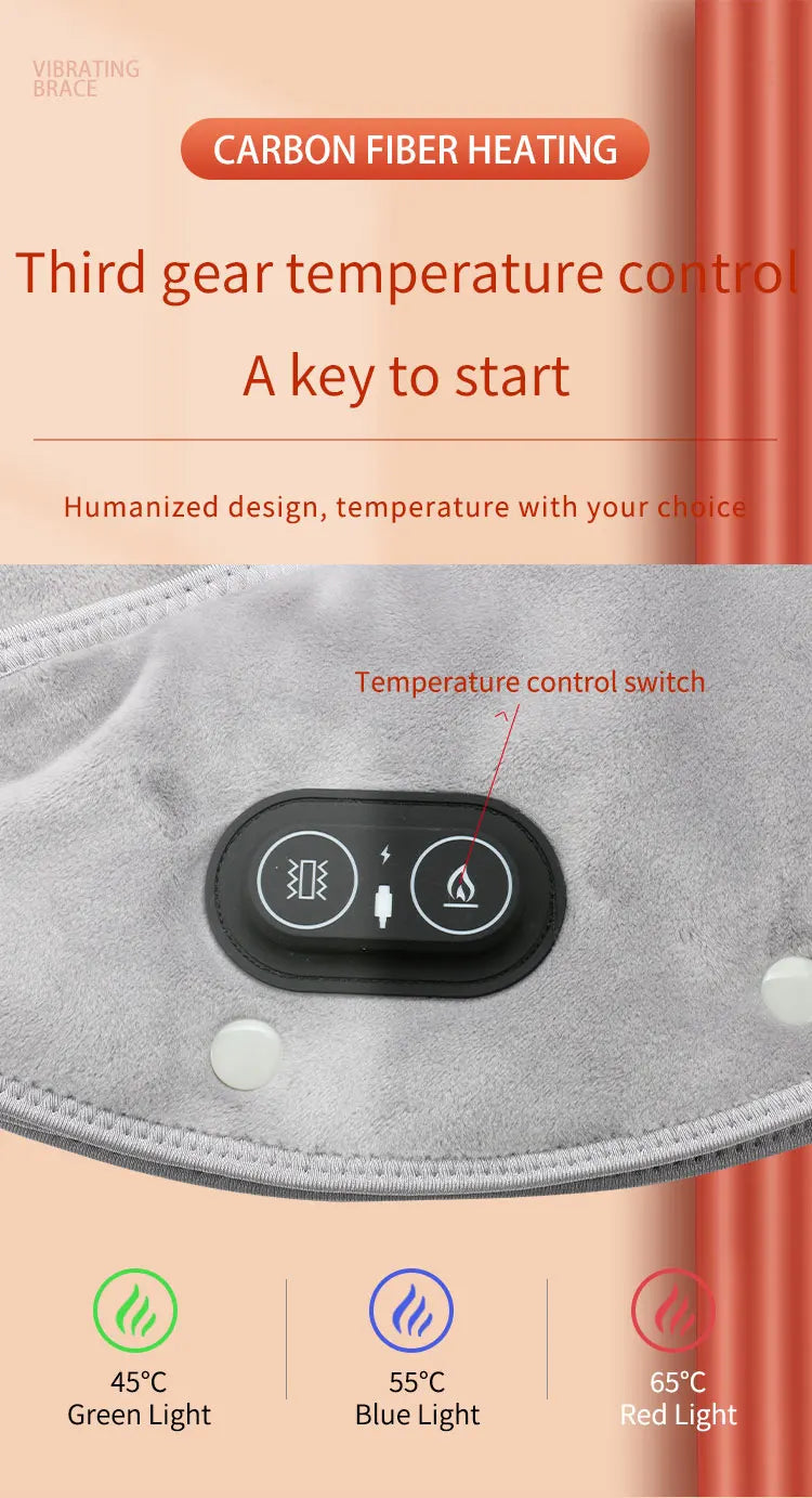 USB Electric Heating Neck & Shoulder Massager Wrap Pad