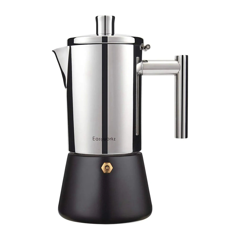 Stovetop Stainless Steel Italian Espresso Maker & an Induction Coffee Machine