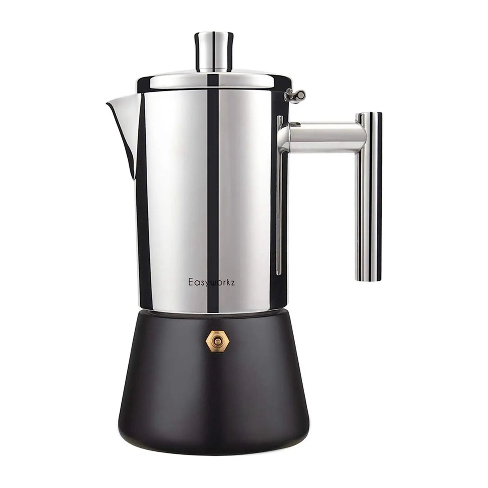 Stovetop Stainless Steel Italian Espresso Maker & an Induction Coffee Machine