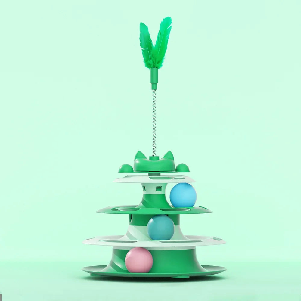 Pet Toys, Funny Stick, Playful Ball Supply, Turntable Ready