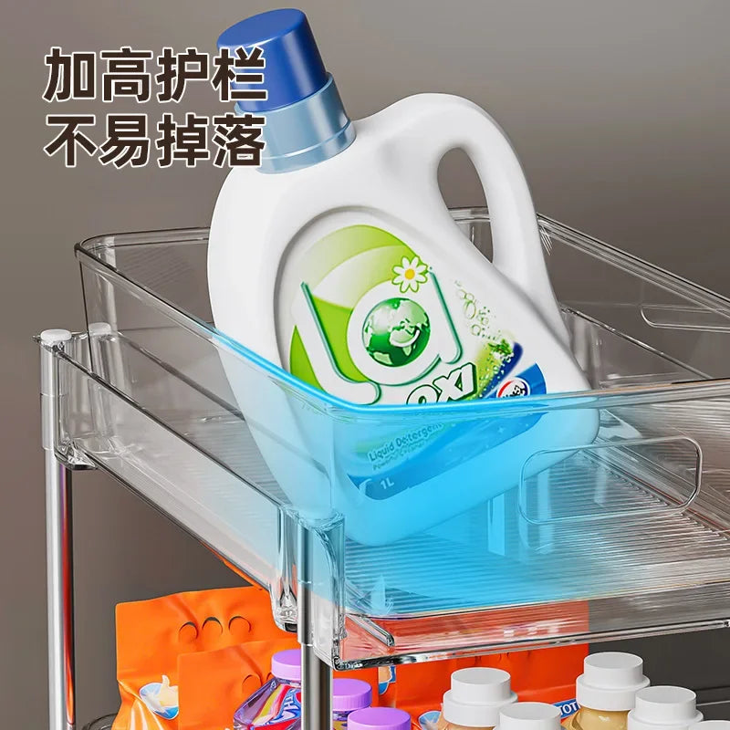 2 or 3-Tier Under Sink Pullout or Countertop Storage Baskets & Sundry Storage Organizer
