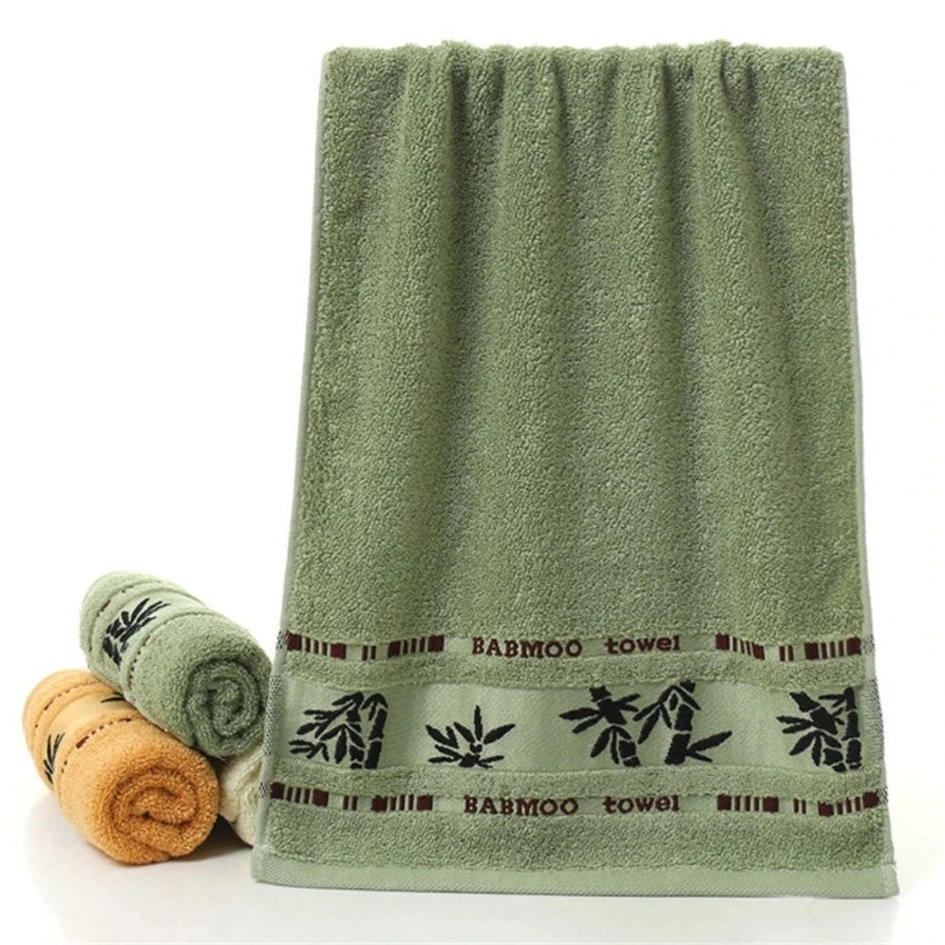 Set of 6 Bamboo Fiber Thick Absorbent Bath Towels