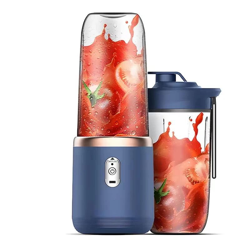 Portable USB Personal Mini Juicer Handheld Cup, Travel Blender Single Or Double Cup for Assorted Beverages