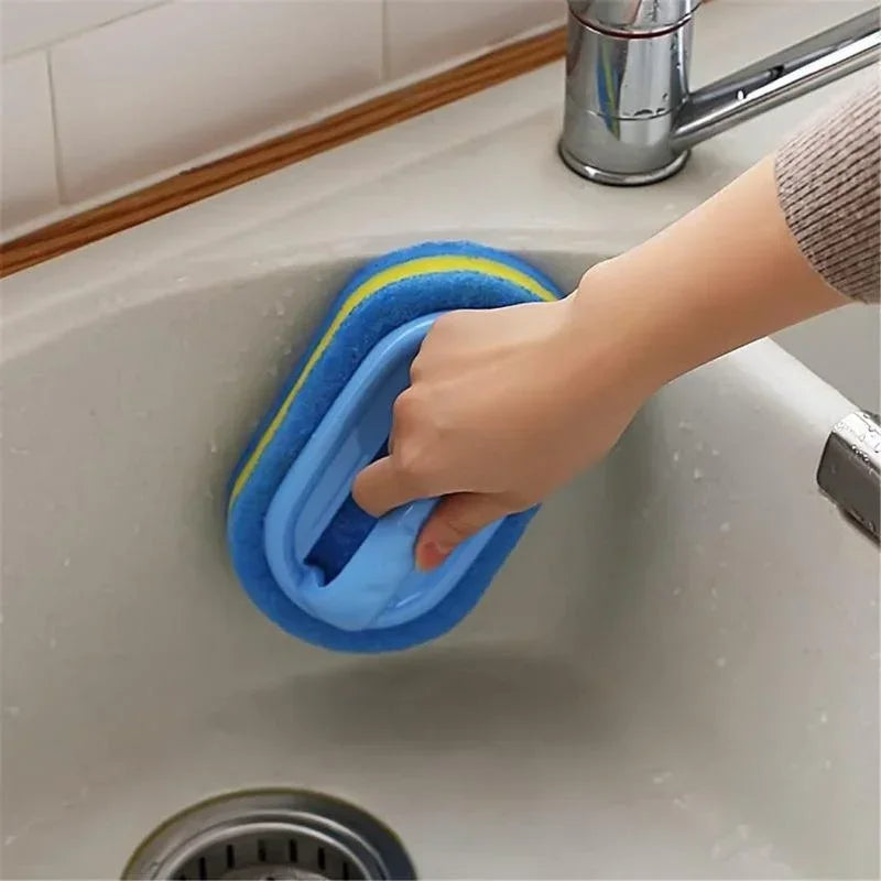 Sponge Multi-Cleaning Brush With Handle