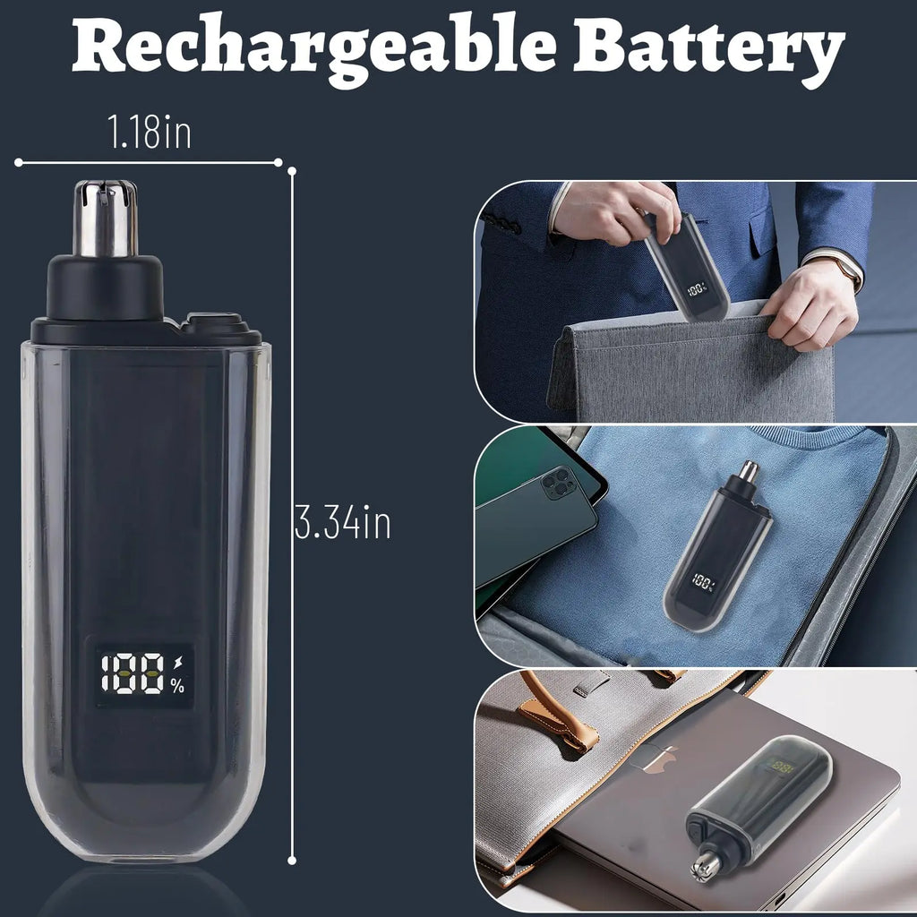 USB Charging Portable Electric Nose and Ear Hair Trimmer With Quick Charging