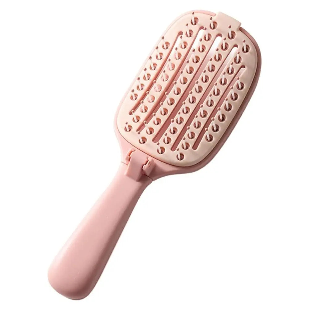 New Foldable Scalp Massaging Self-cleaning Portable Hair Brush