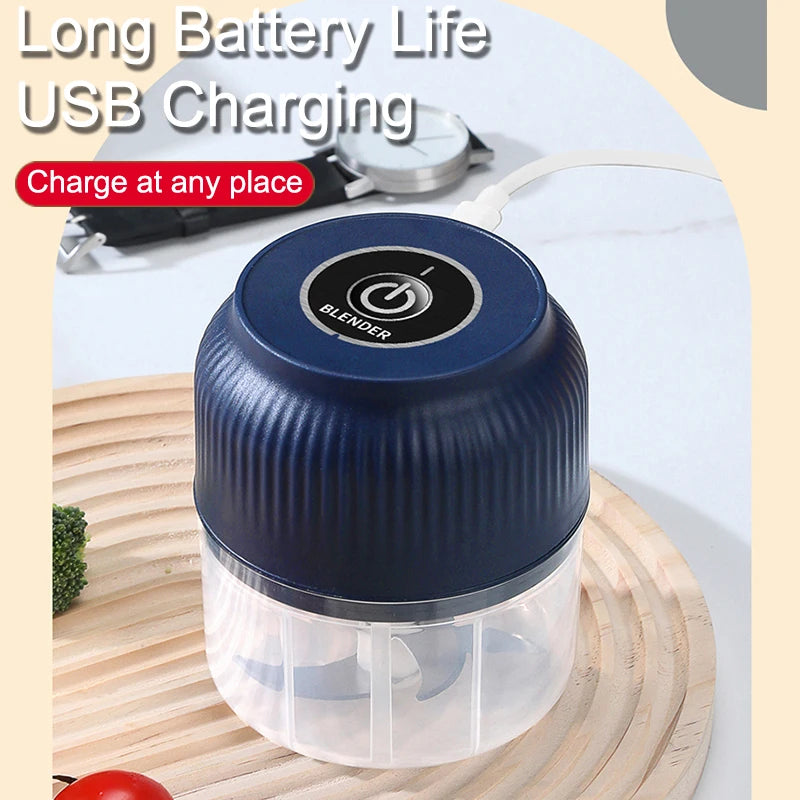 250ml Mini Wireless USB Rechargeable Electric Multi-Vegetable Chopper