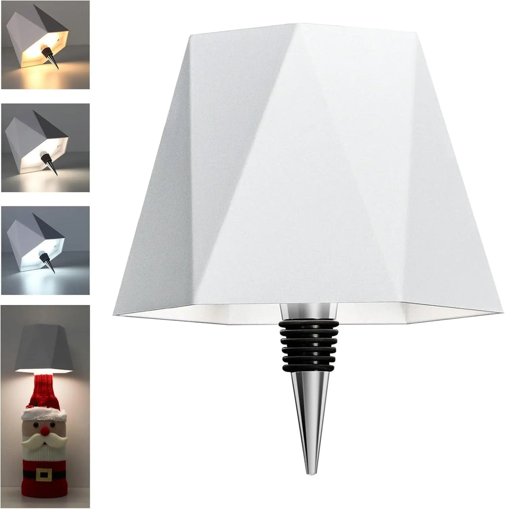 Wireless Bottle Table Touch Control Lamp With 3 Colors & Dimming Night Lamp