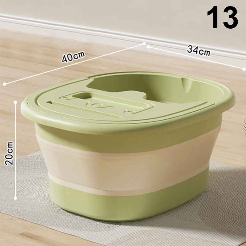 1Pcs Portable Foldable Home Foot Bath Bucket/Basin Massager & Soak Foot Tub