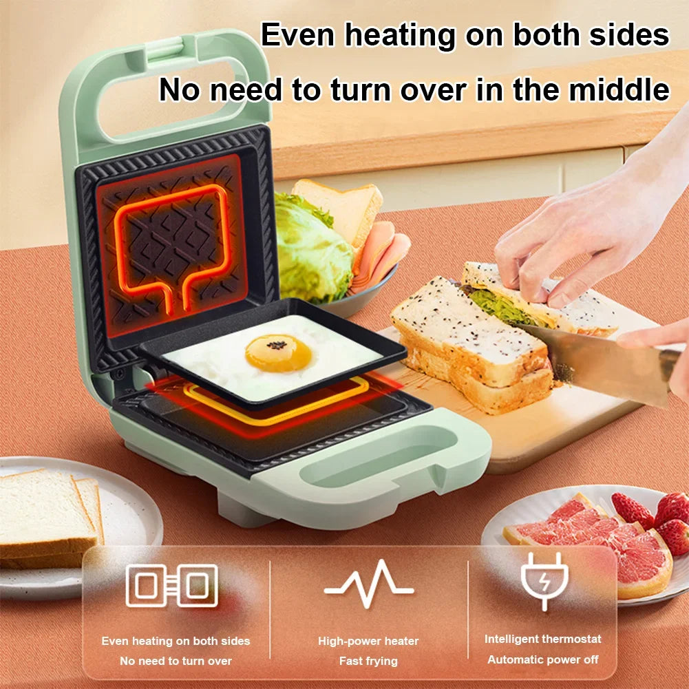 Electric Multi-Food Non-Stick Panini Press for Sandwiches Omelets ETC.