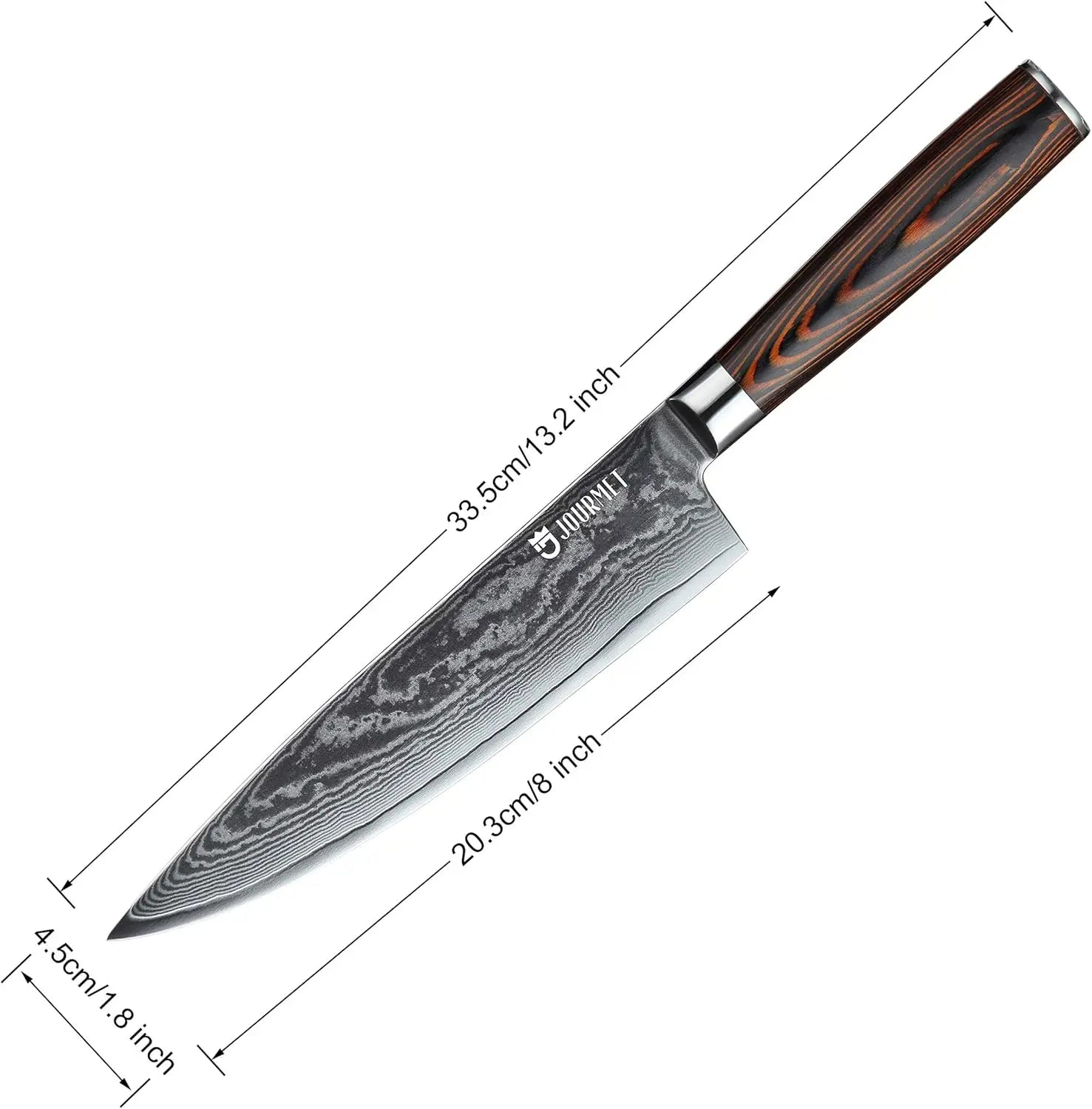 8 inch High Quality Chef Knife With Wood Handle
