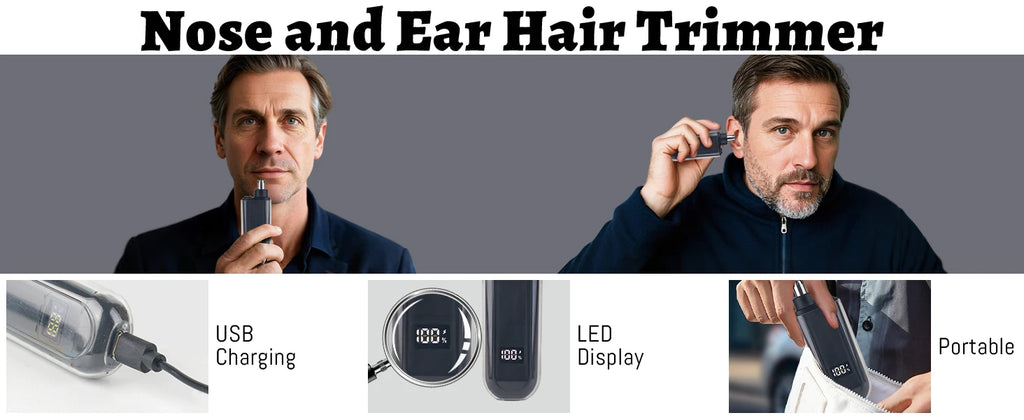 USB Charging Portable Electric Nose and Ear Hair Trimmer With Quick Charging