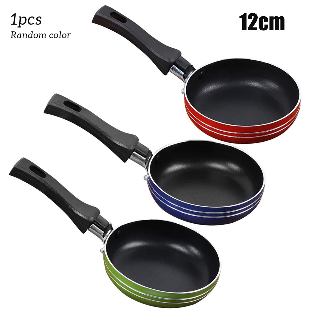 12cm/16cm/18cm Mini Frying and Sauce Pan Steel Non-Stick Kitchen Cookware