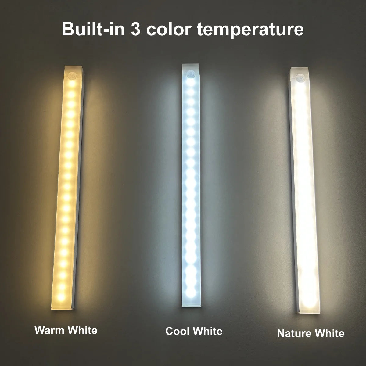 Rechargeable Magnetic Motion Sensor LED Bar Light Induction Portable Cordless Night Light