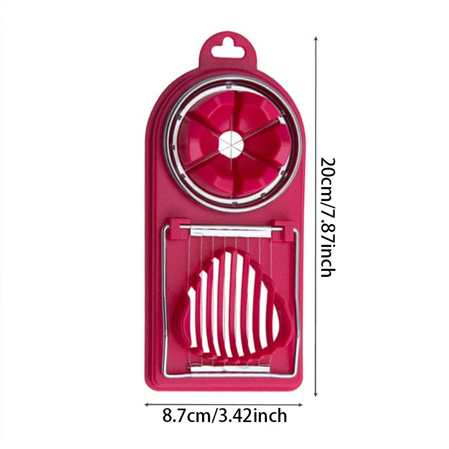 Multifunctional PP Base 2-in-1 Stainless Steel Wire Egg Cutter