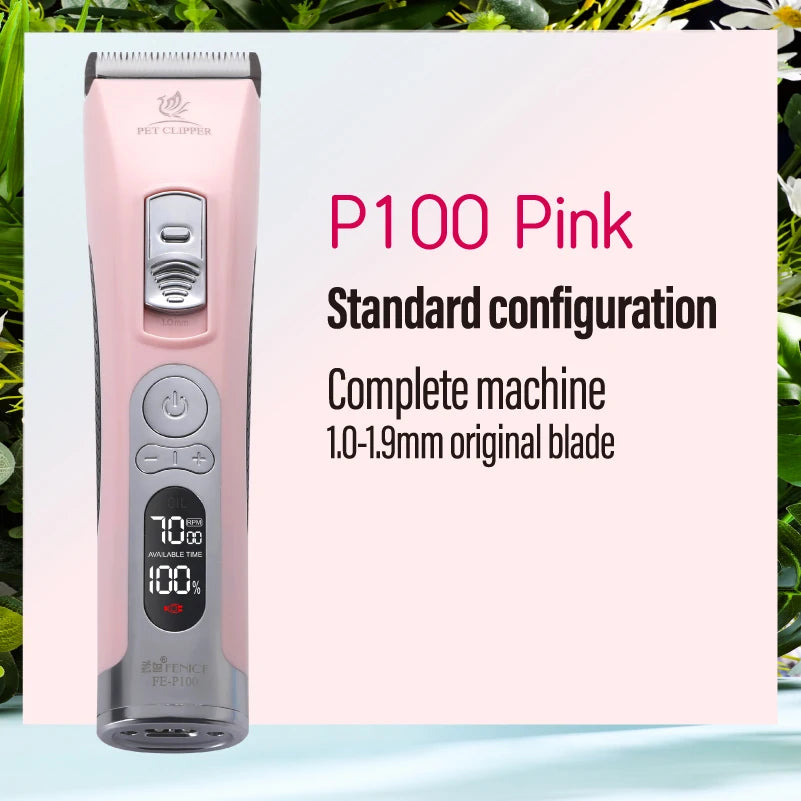 Professional LCD Screen Dog and Cat Electrical Grooming Clippers and Trimmers With Rechargeable Haircut Machine