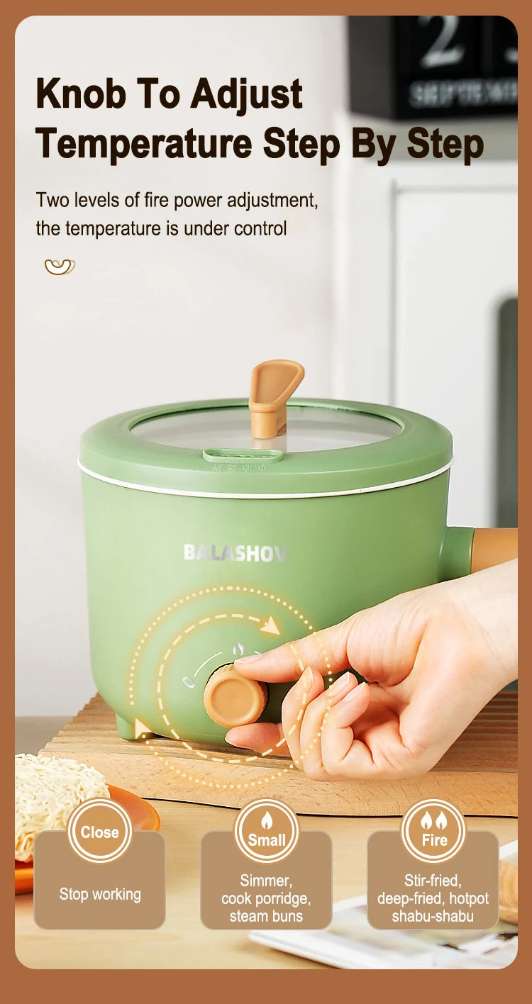 Electric Double Layer Hot Pot Cooker. Soup Heater Multifunctional Cooker