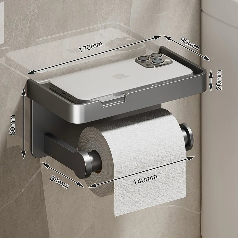 Shelf Accessories Wall Mount & Toilet Paper Holder