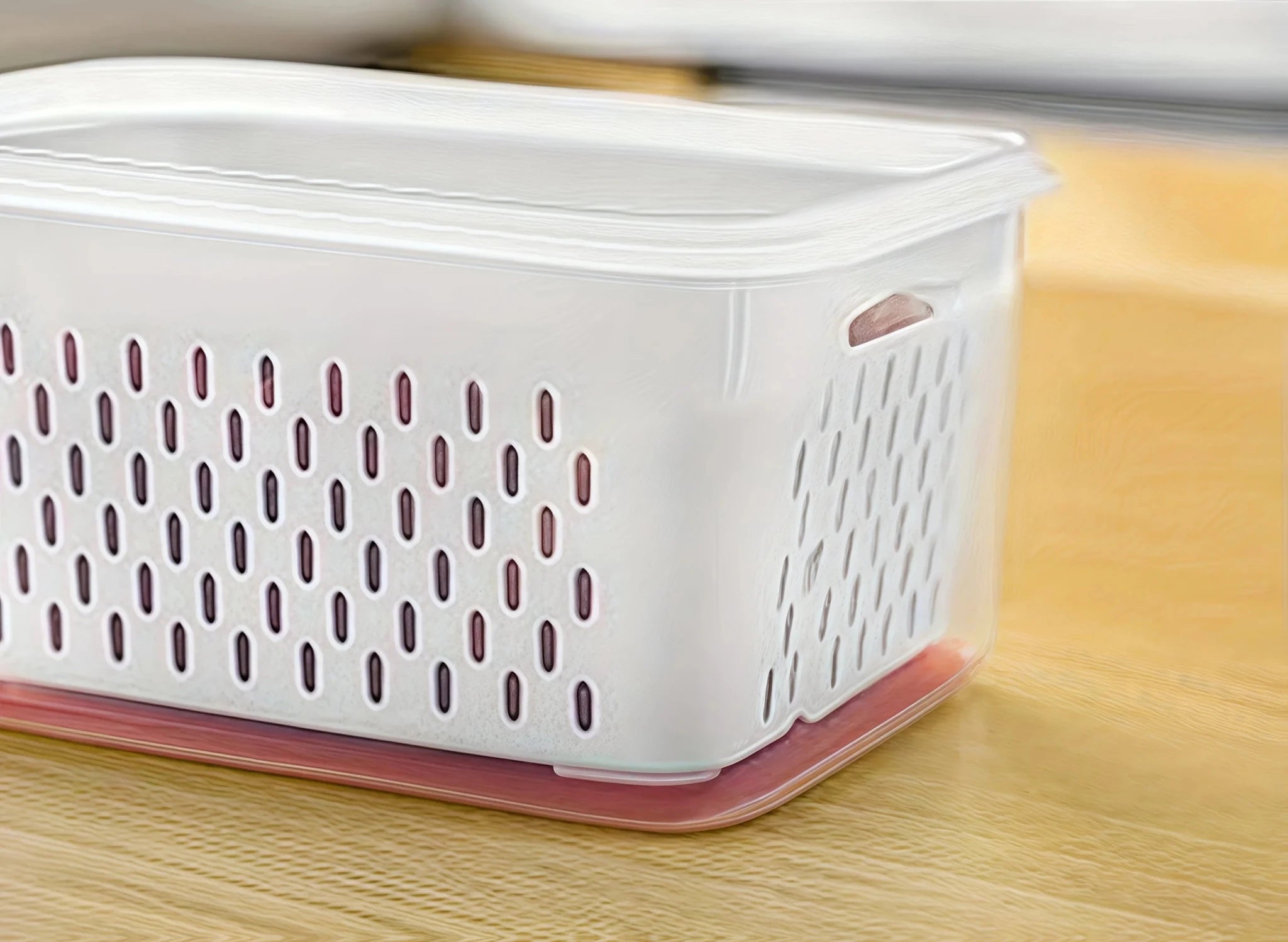 9Pcs/set Fruit and Vegetable Storage Containers for Fridge with Removable Colander, All-In-One Fruit Washing Bowl with Strainer - Lovies Kitchenwares