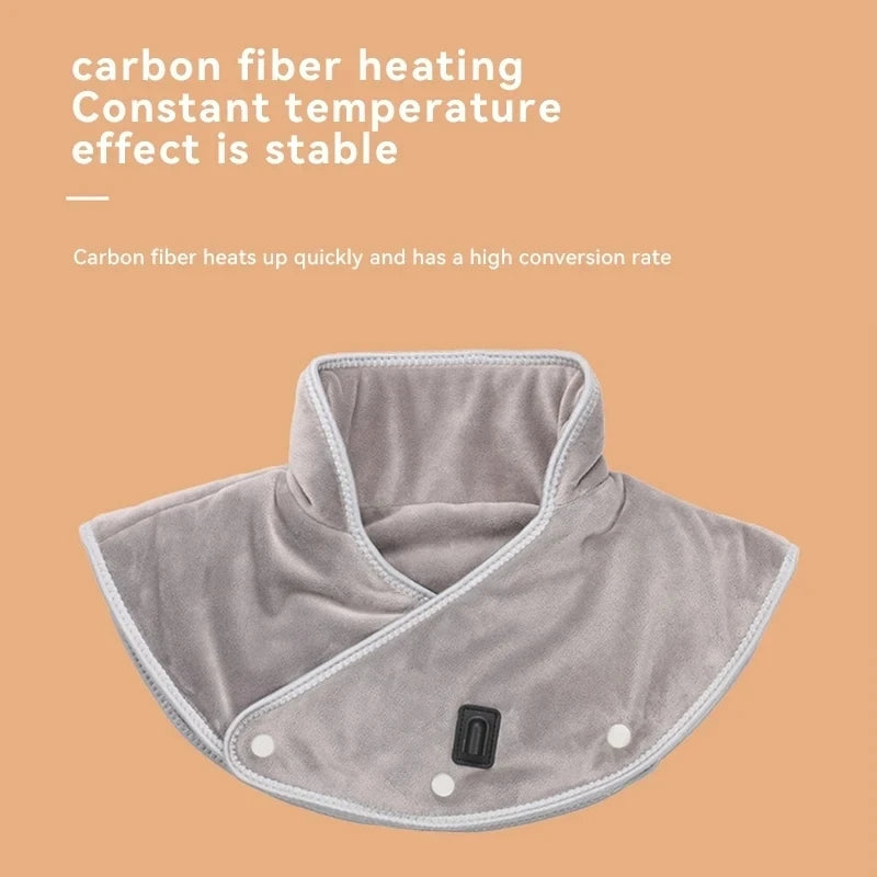 USB Electric Heating Neck & Shoulder Massager Wrap Pad