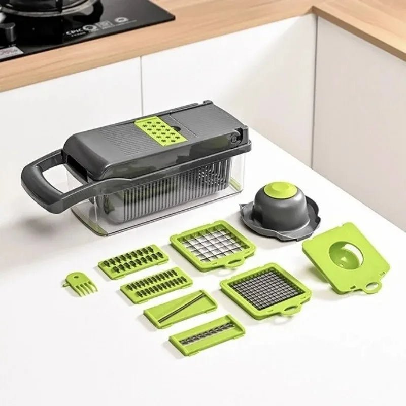 2026 Hot Selling Item 16 in 1 Handheld Slicers Dicers Graters, Multifunctional Vegetable Chopper - Lovies Kitchenwares