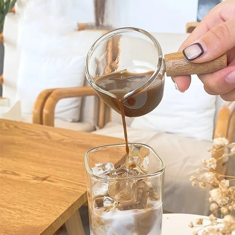 1 or 2 Pcs Transparent Square Heat-Resistant Drink Glass Cup With Lid and Straw - Lovies Kitchenwares