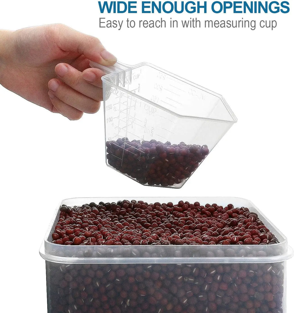 10-Pack Large Plastic Airtight Multi-Food Storage Containers With Lids & Labels