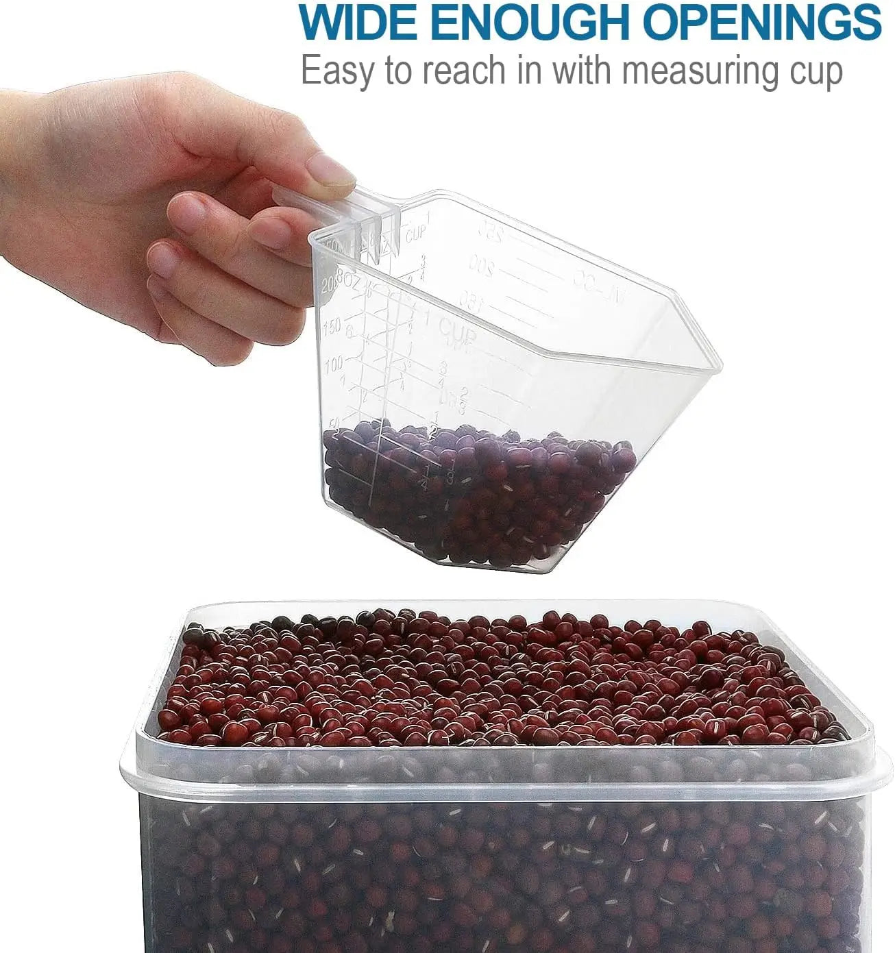 10-Pack Large Plastic Airtight Multi-Food Storage Containers With Lids & Labels