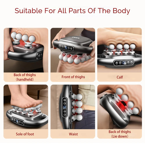 16-Head Fascia High-Frequency Vibration Body Massager For Back, Waist, Neck, and Shoulders