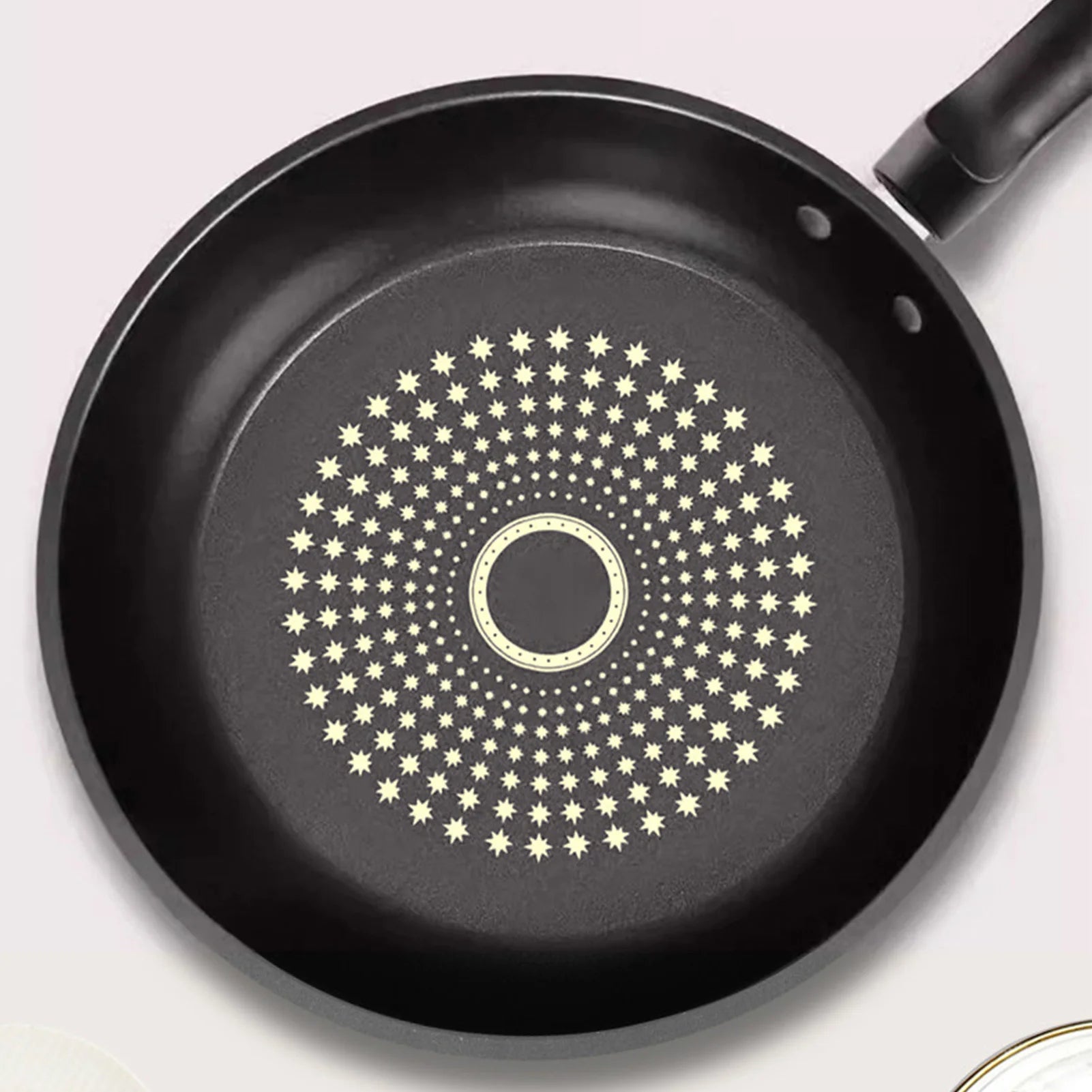 Nonstick Frying Pan Cast Iron Skillet Dishwasher Safe Compatible with Induction Gas Stovetop for Multiple Cooking