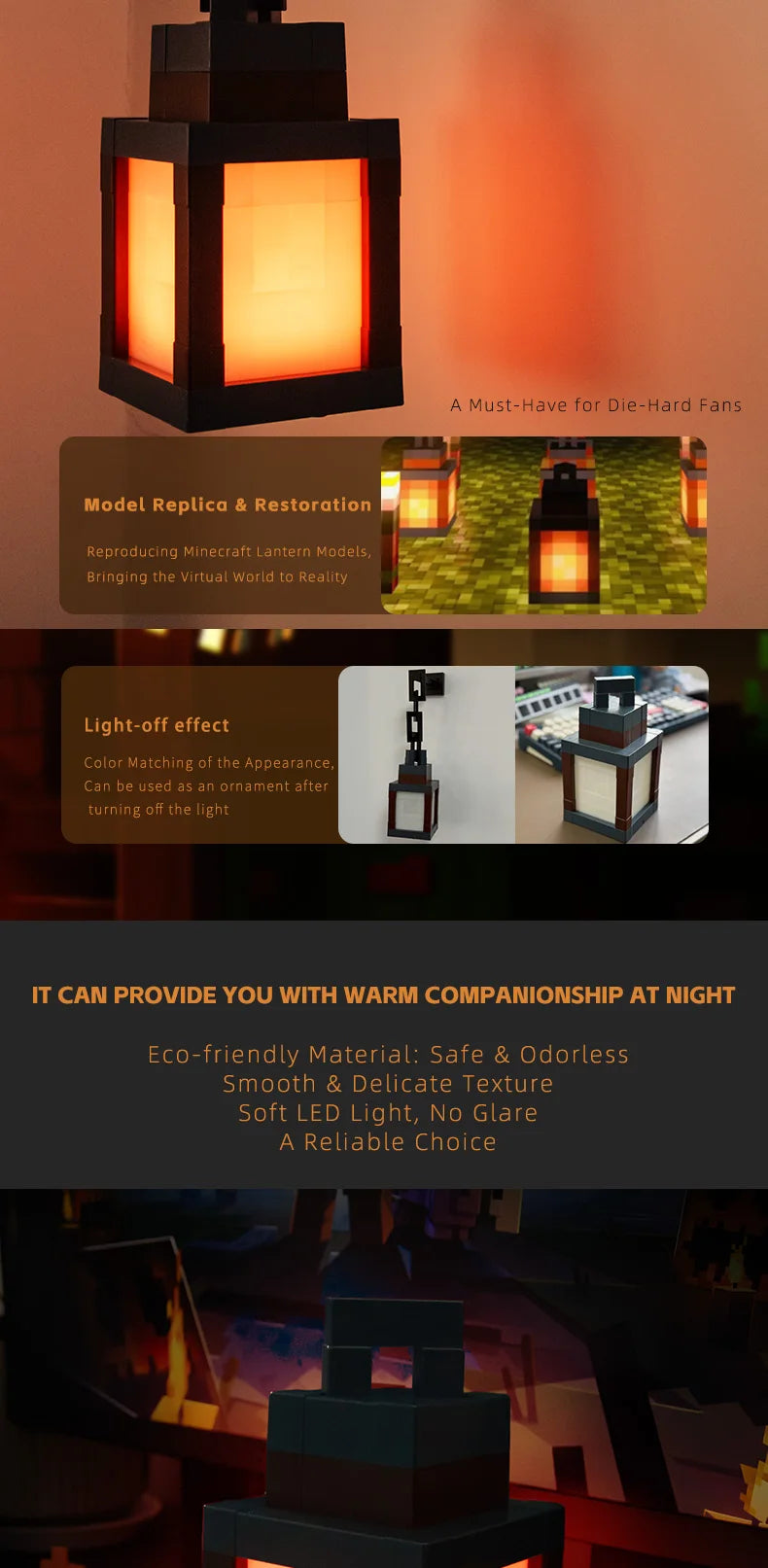 Pixel Style Portable Night Light, Tabletop Ornament 16 Color Remote Control Lights