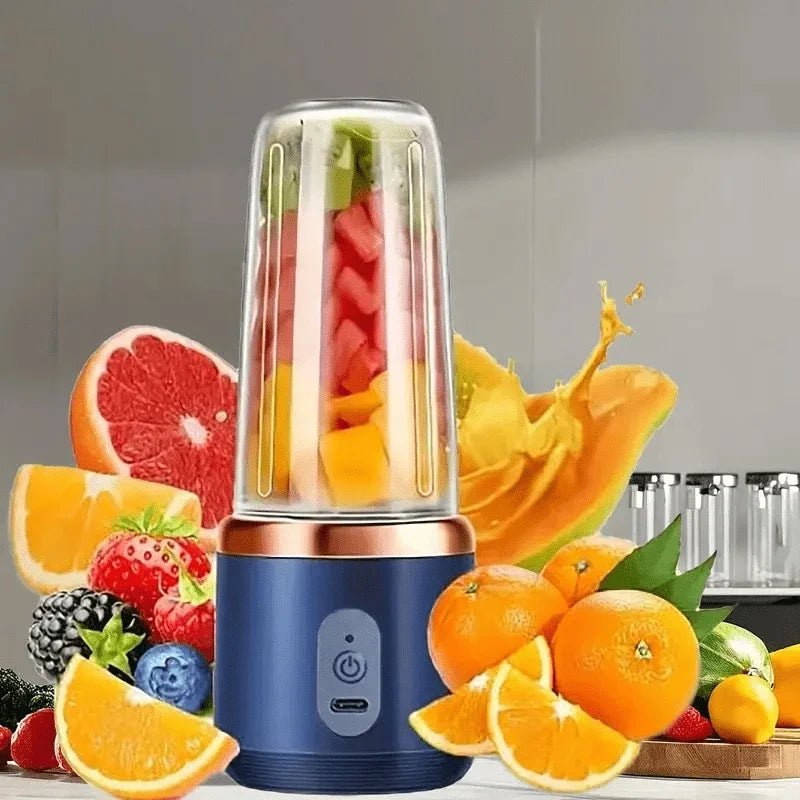 Portable Wireless Blender Electric Fruit Juicer Machine With Ice Crushing Blades - Lovies Kitchenwares