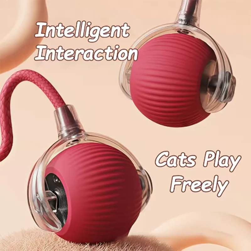 Intelligent interactive cat ball long-lasting and durable easy to clean intelligent obstacle avoidance