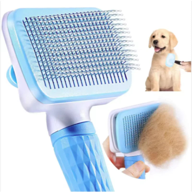 Self Cleaning Pet Brush Comb For Pet Hair Removal And Grooming Tool Pet Accessory