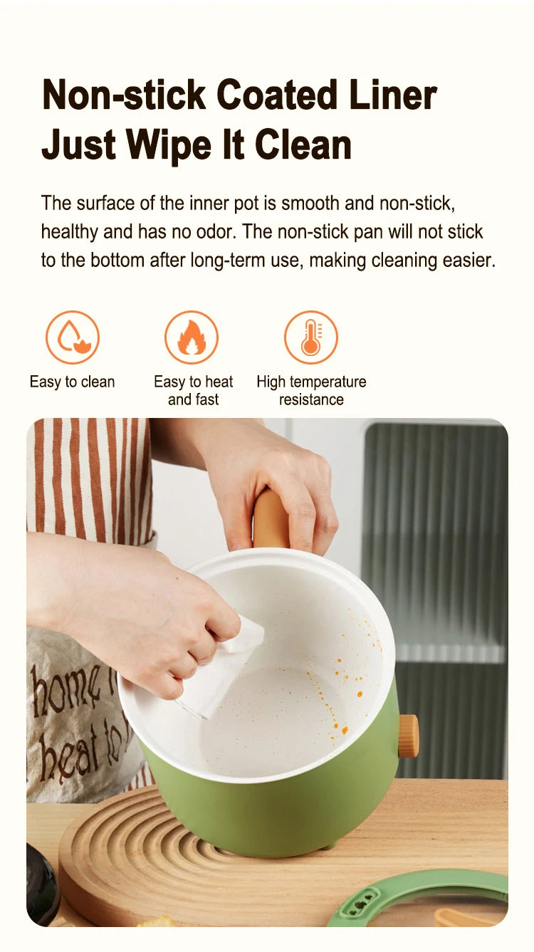 Electric Double Layer Hot Pot Cooker. Soup Heater Multifunctional Cooker
