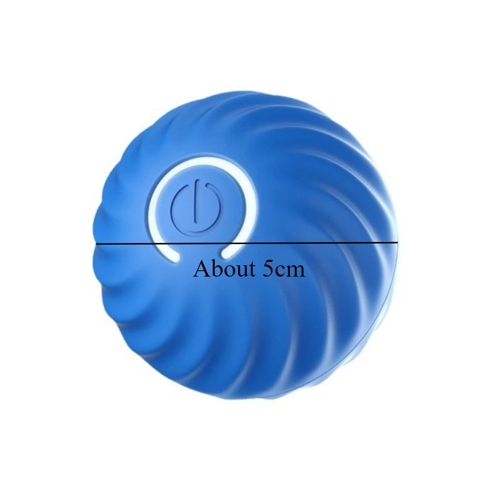 Pet Automatic Moving Toy Ball With Smart USB Jumping Rotating Interaction and Dog Chew Toy