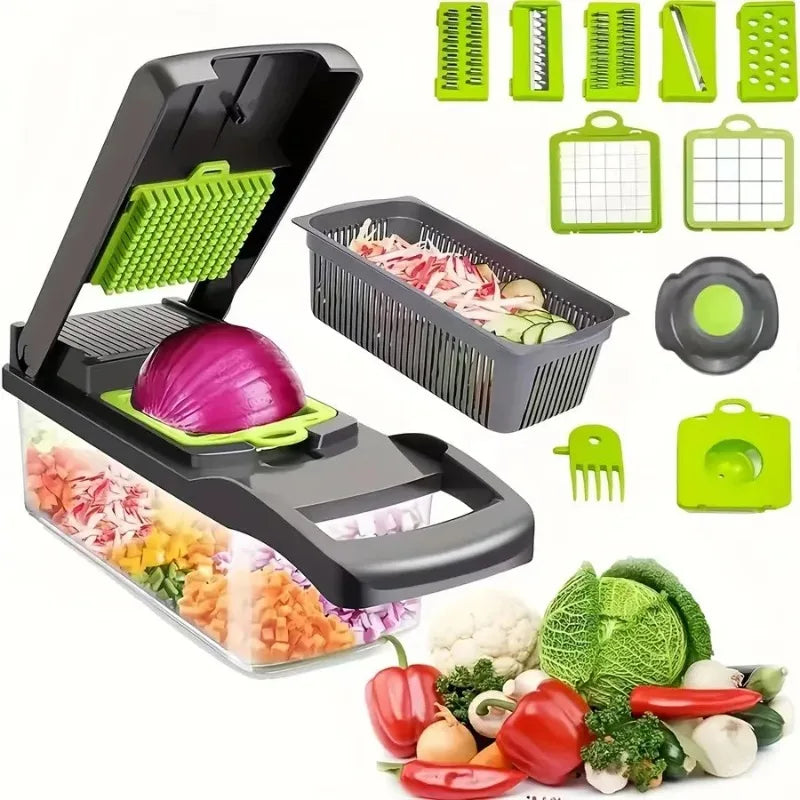 Multi-Functional Kitchen Vegetable Cutter, Dicer, Slicer, Grater, Magic Tool