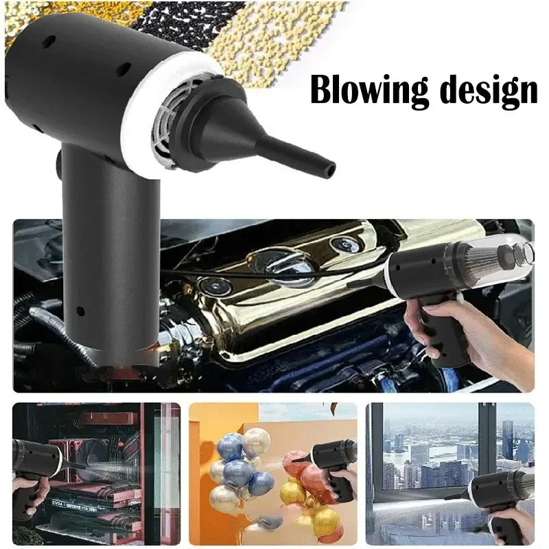 9000Pa Wireless Car & Home Vacuum Cleaner USB Charging 1200mAh Portable