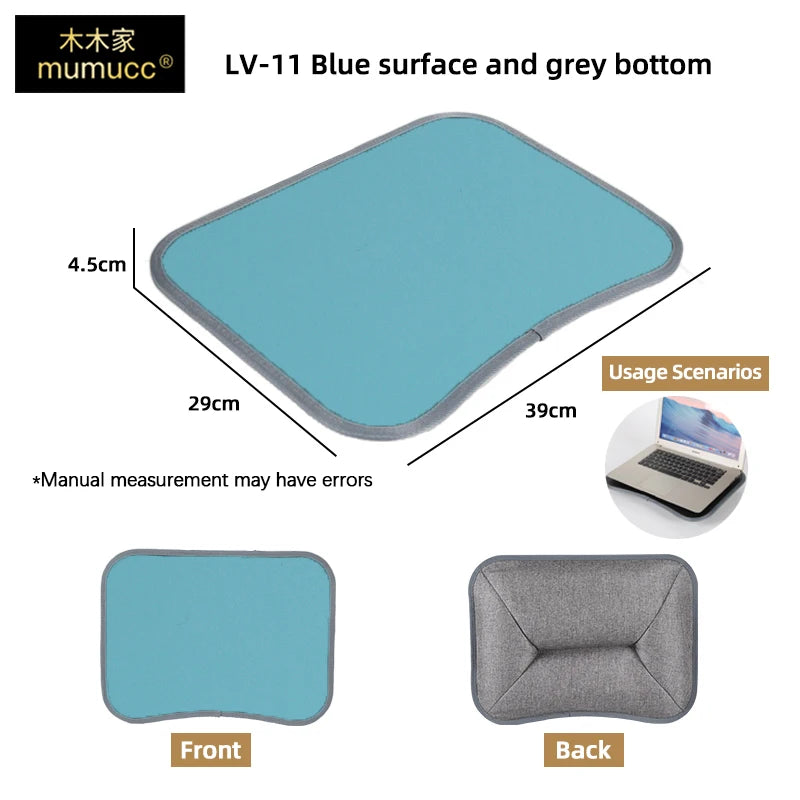 Multifunctional Laptop Desk With Foam Particle Filled Cushion & Hard Mouse Pad