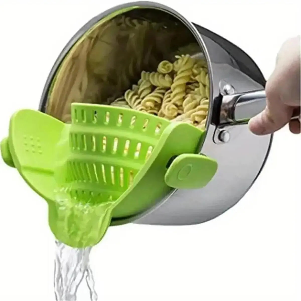 Adjustable Silicone Clip-On Strainer for Pots